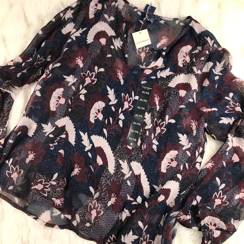 Lucky Brand sheer top